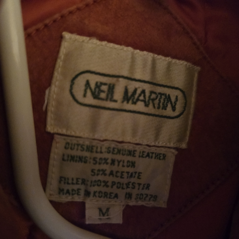 Neil Martin Vintage Men's Red Leather Jacket - Picture 4 of 4